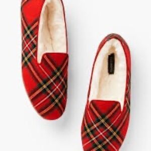 NEW Talbots Dancer Holiday Plaid Slippers 11